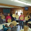 Drum making with Eugene Patrick in Fort Babine 2016.